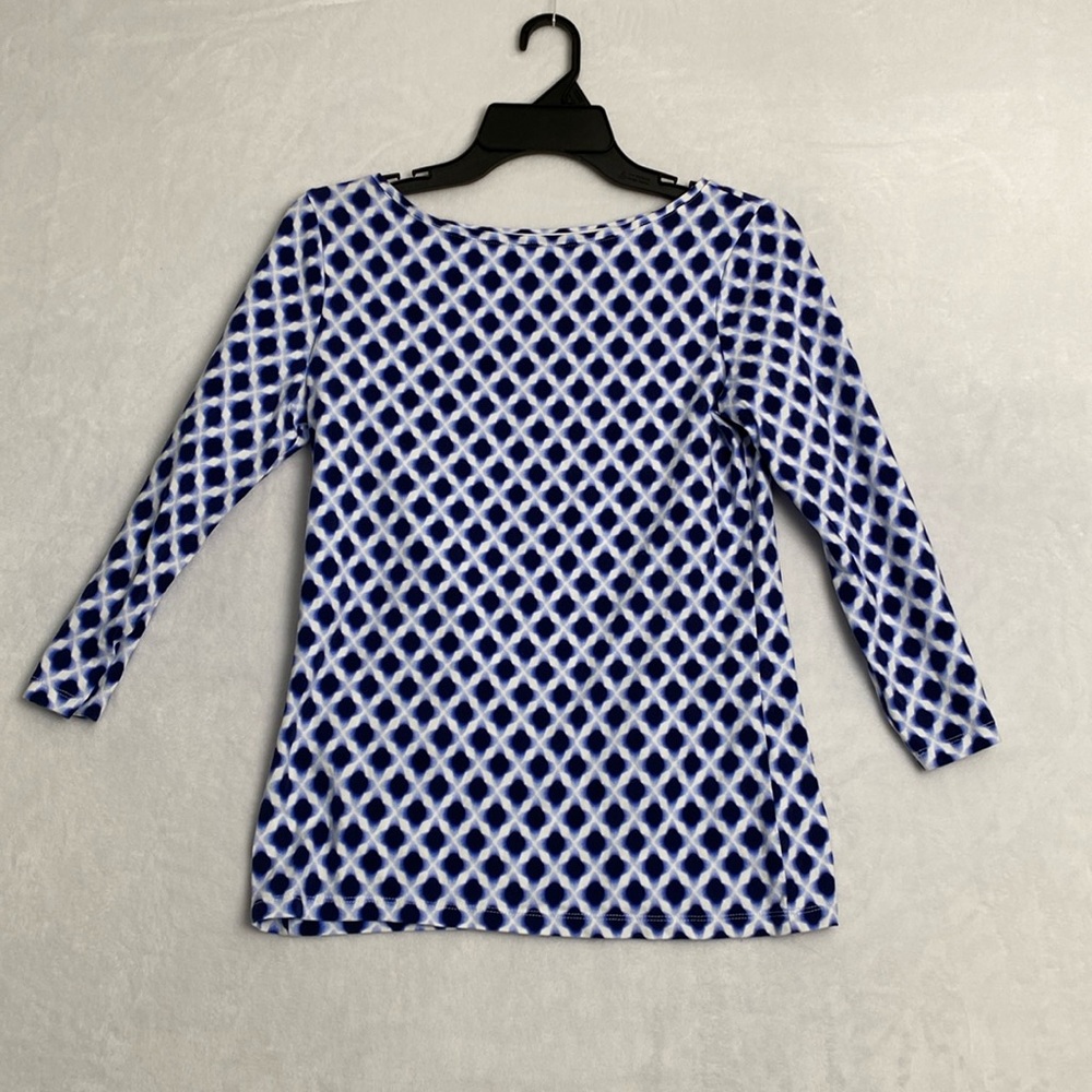 The Talbots Tee Women’s Size XS Blue Black